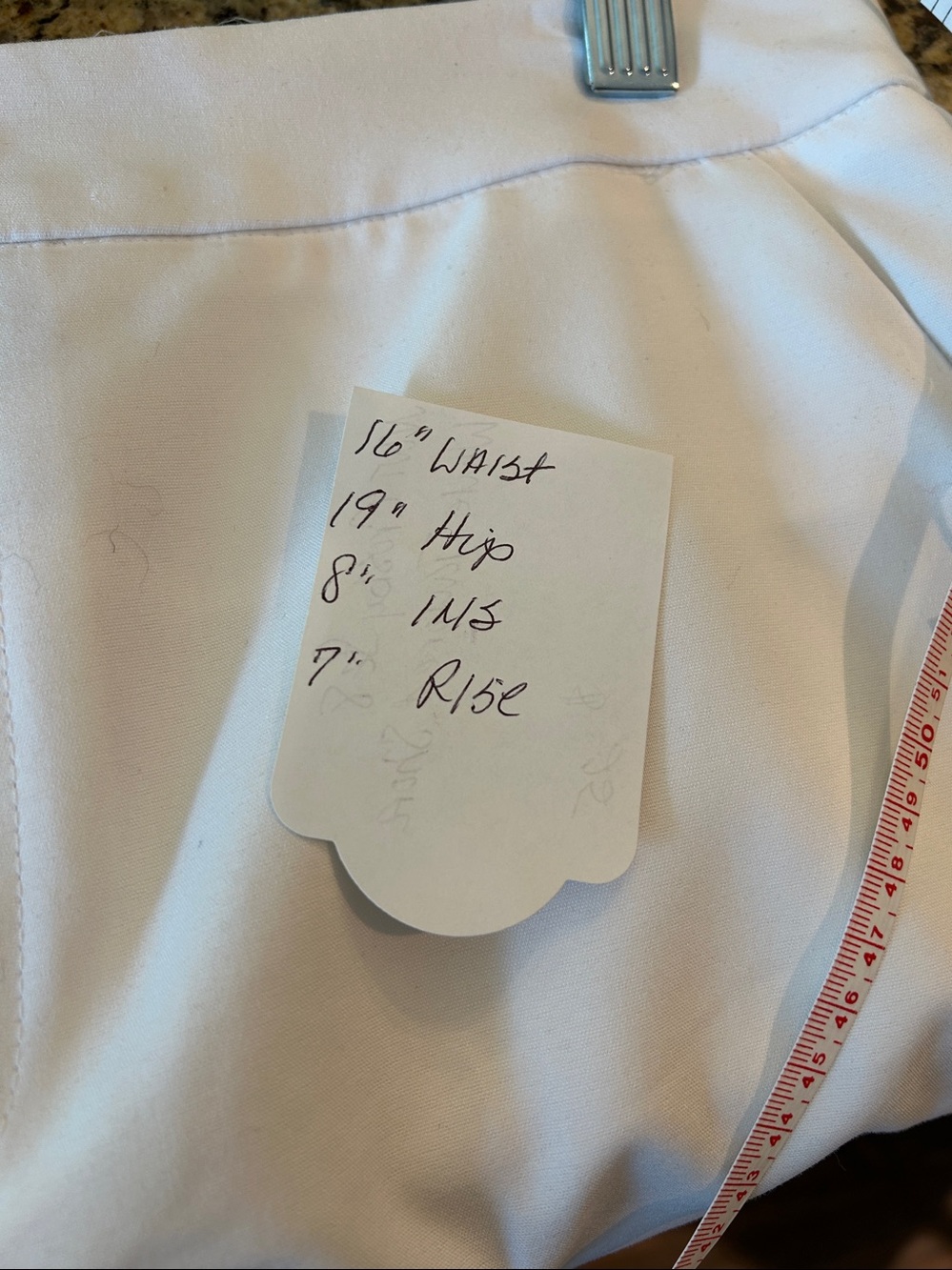 NWT Crosby Sz 8 White Tailored Shorts - Classic Clean Look - Picture 5 of 5